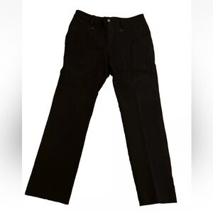 Lauren Ralph Lauren Black Denim Jeans Size 8 Zipper Pockets Stretch